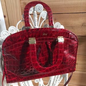 NWOT Gianni Bini Red Faux Croc Purse